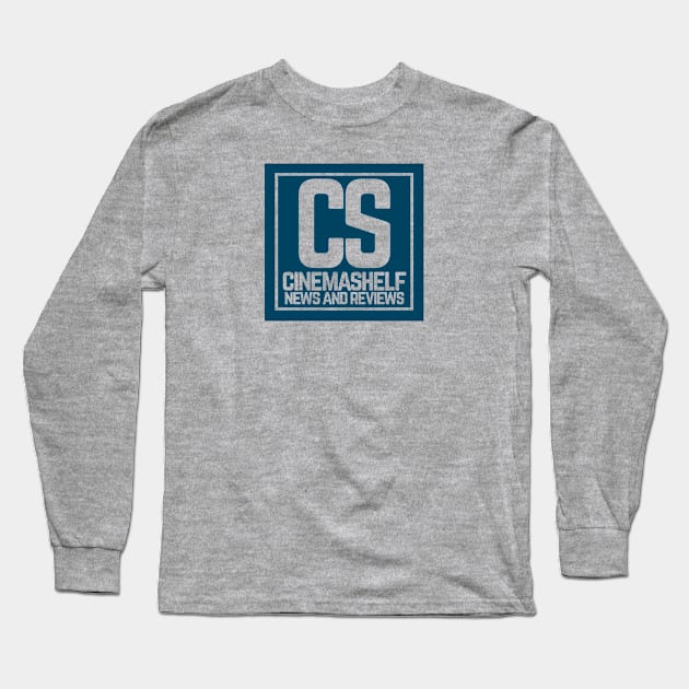 Official Podcast: CinemaShelf News and Reviews Long Sleeve T-Shirt by CinemaShelf